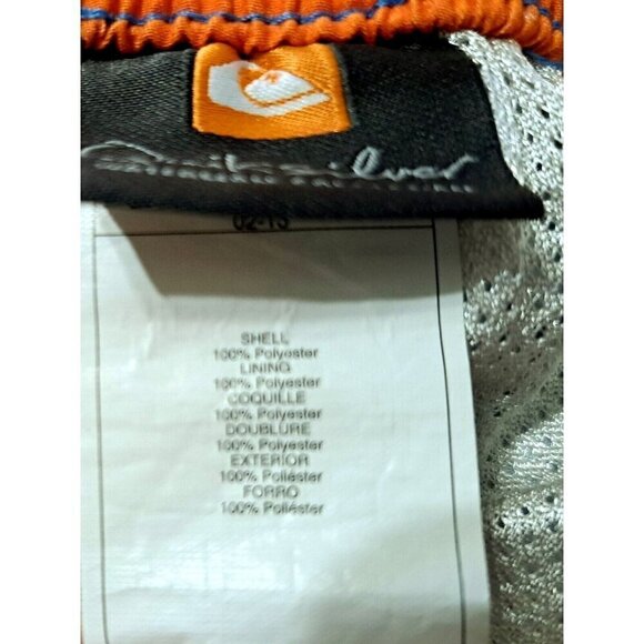 Quiksilver Men's Small Blue Print Swim Trunks Board Shorts Inseam 8" Waist 32" - Picture 8 of 8